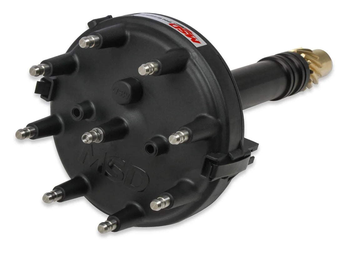 MSD MSD Black Chevy Low-Profile Crank Trigger Distributor 846973 - Back View