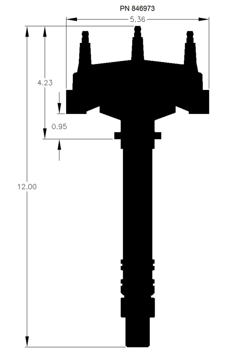 MSD MSD Black Chevy Low-Profile Crank Trigger Distributor 846973 - Additional View 6