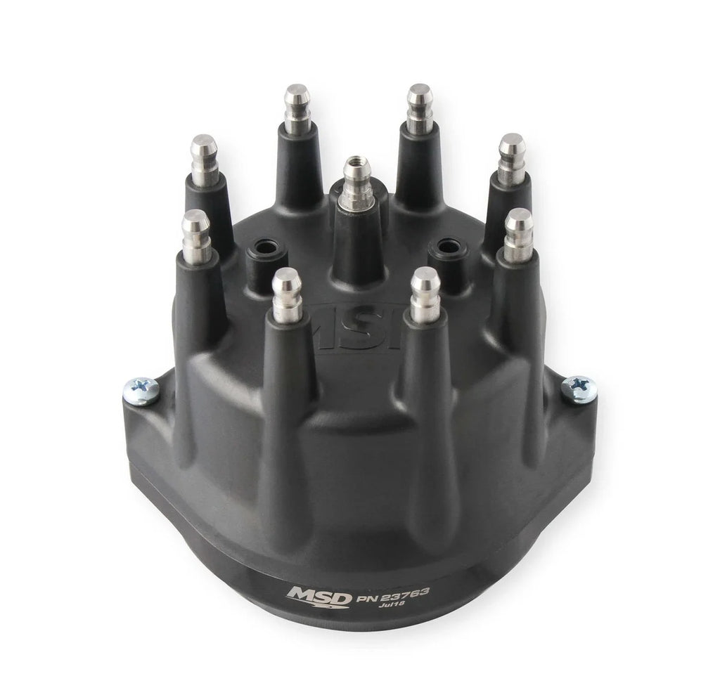 MSD MSD Black, Chevy Tall Deck Dual Sync Distributor 23763 - Back View