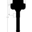 Load image into Gallery viewer, MSD MSD Black Chevy V8 Pro-Billet Distributor w/ locked-out timing &amp; bronze gear 85505 - Side View