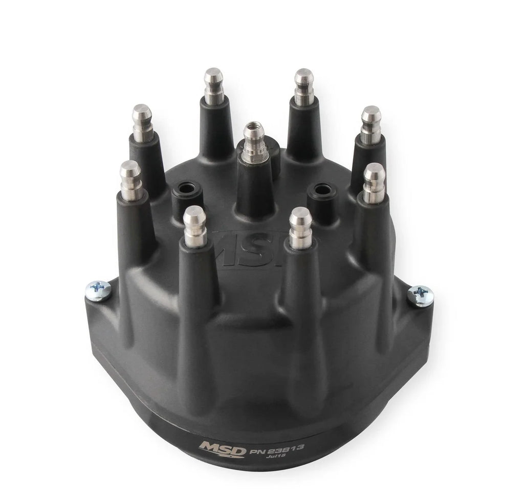 MSD MSD Black, Chrysler 318-360 Dual Sync Distributor 23813 - Back View