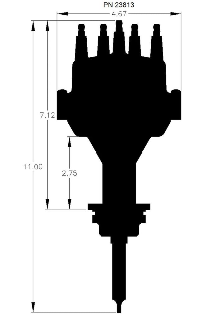 MSD MSD Black, Chrysler 318-360 Dual Sync Distributor 23813 - Additional View 6