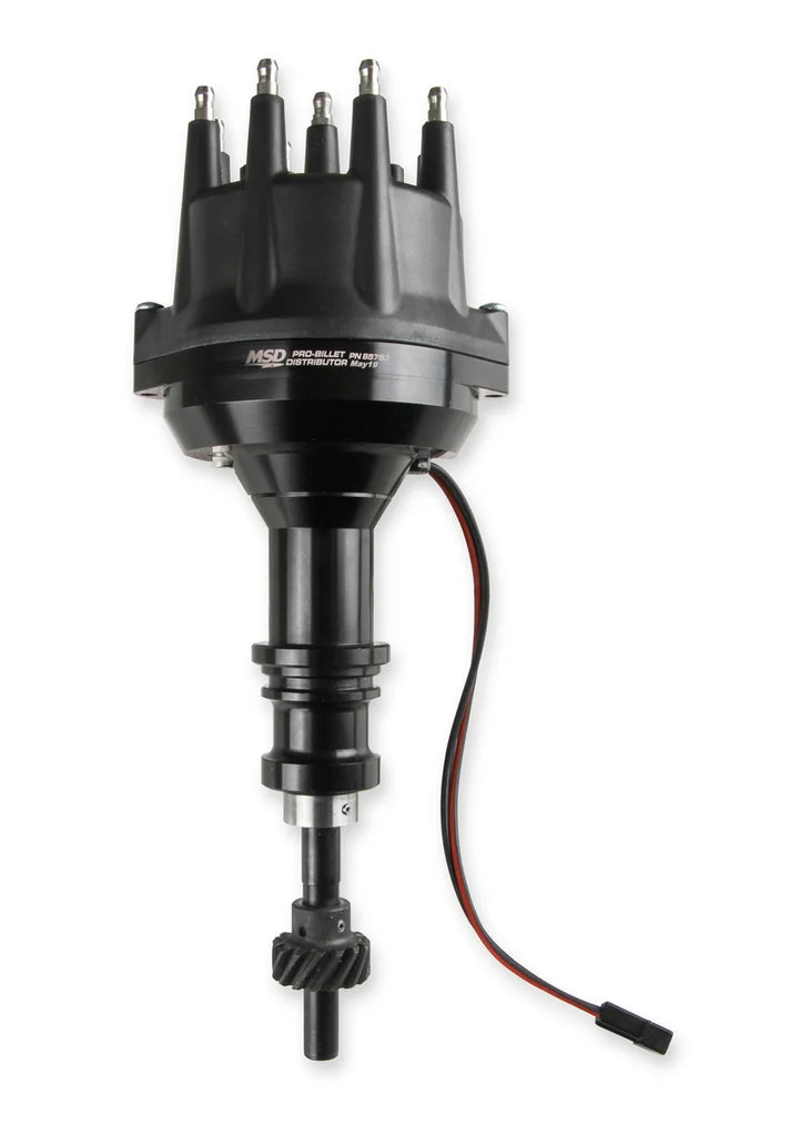 MSD MSD Black Distributor Ford 289-302, Pro Billet, Small Cap, Steel Gear 857931 - Installation View