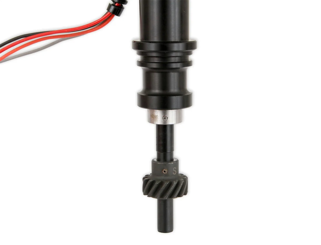 MSD MSD Black Distributor, Ford 289/302, Ready-to-Run, Steel Gear 835231 - Side View