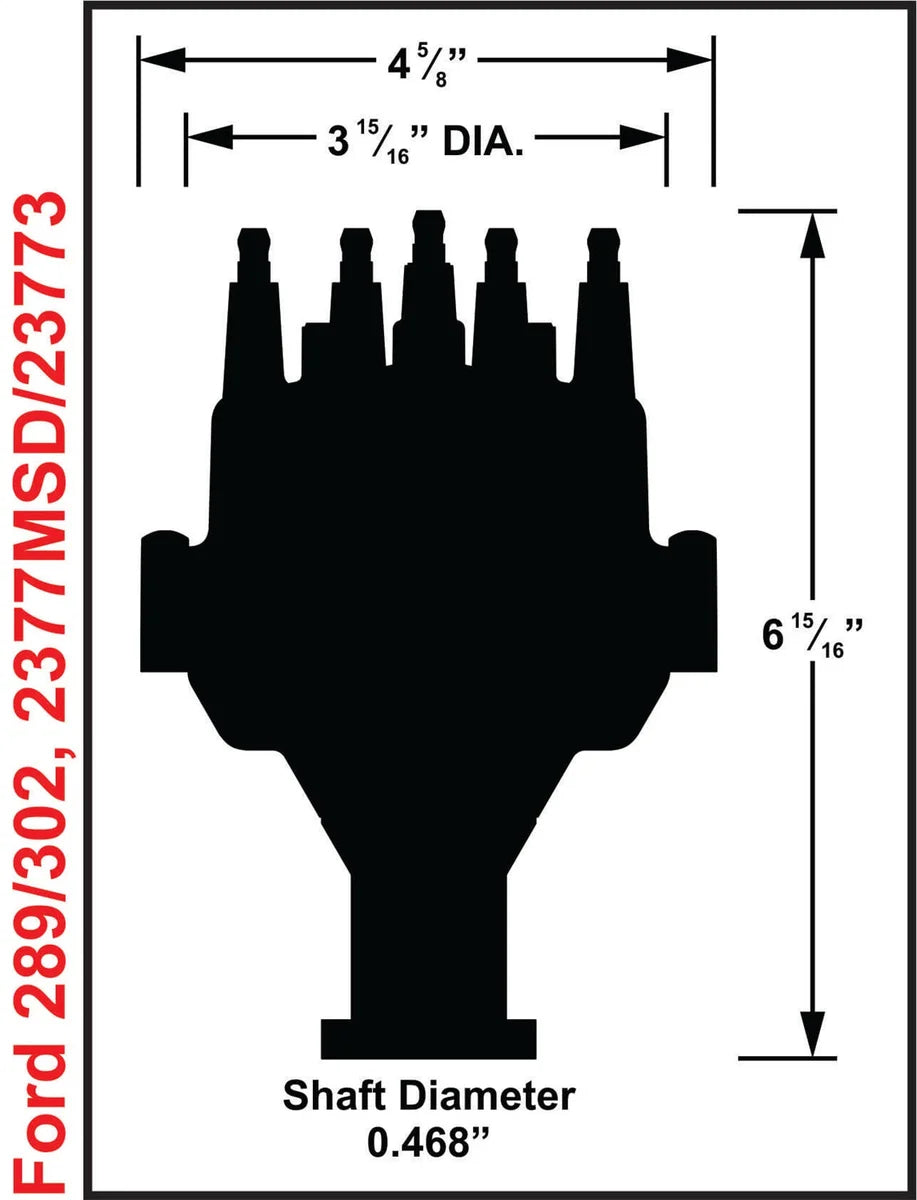 MSD MSD Black, Ford 289, 302 Dual Sync Distributor 23773 - Additional View 6