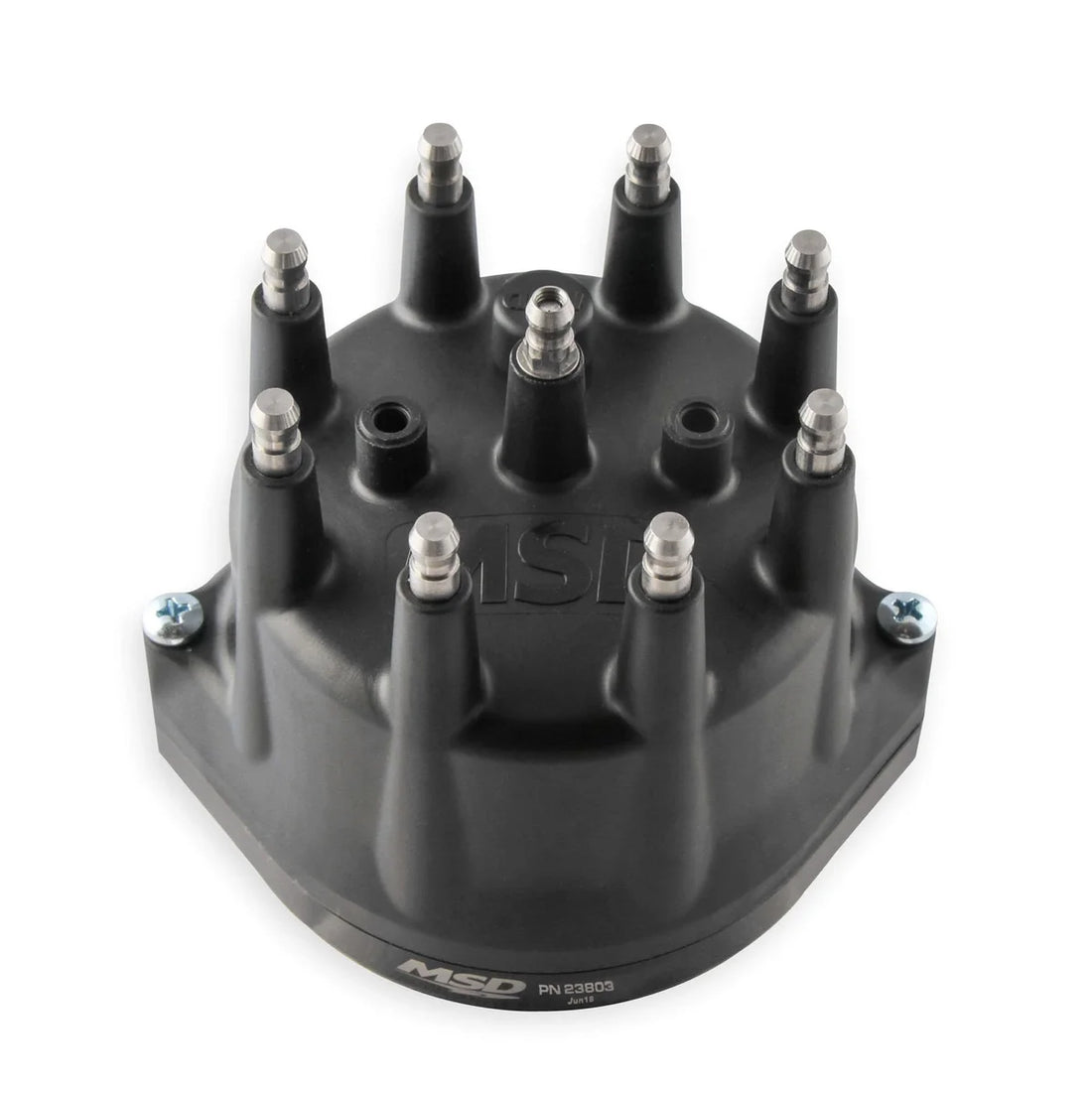 MSD MSD Black, Ford FE Dual Sync Distributor 23803 - Back View