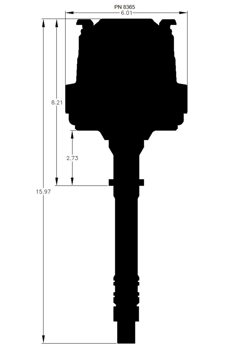 MSD MSD Circle Track HEI 8362CT - Side View