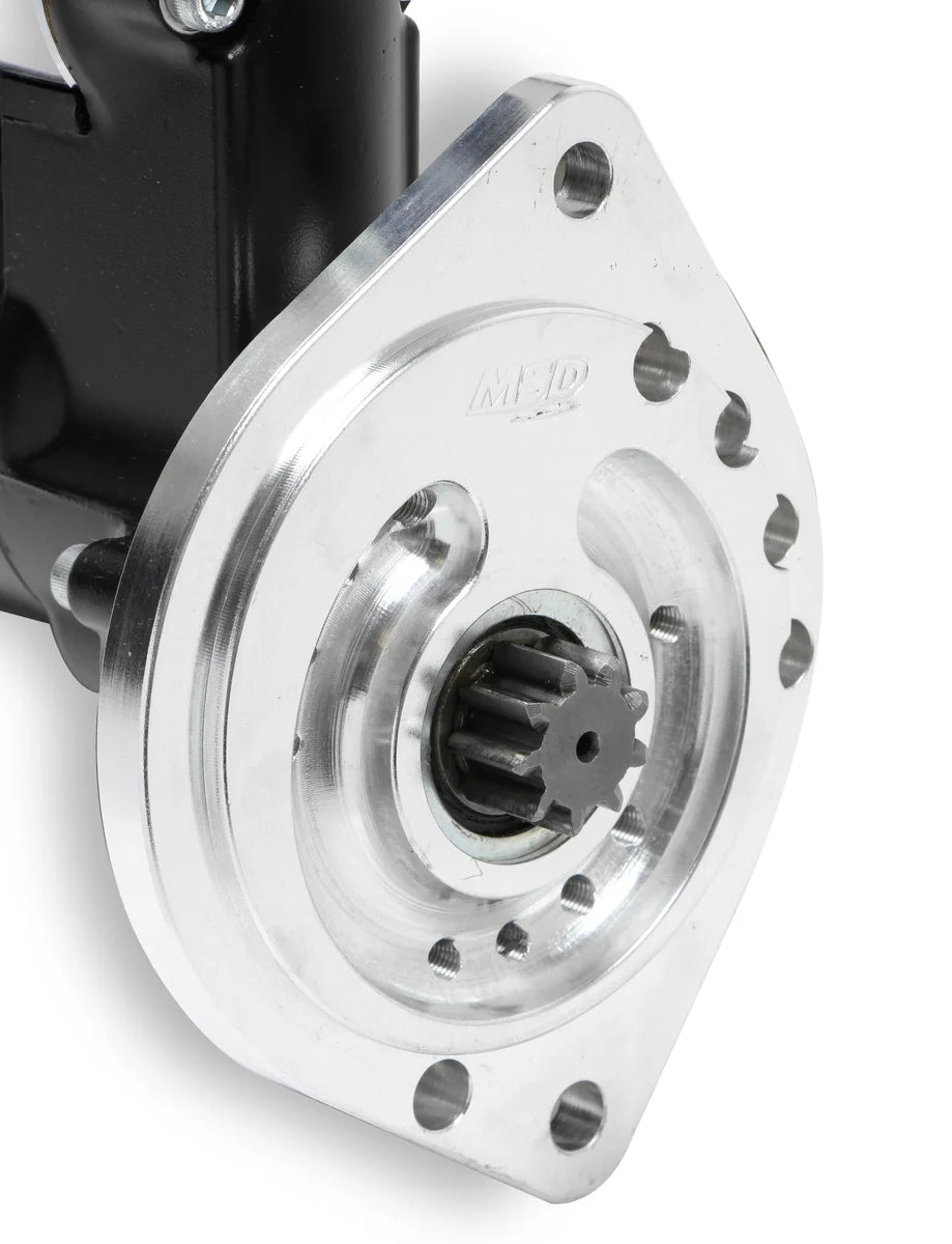 MSD MSD DynaForce Starter - High Torque - Black - 3/4" Depth Ring Gear - Back View