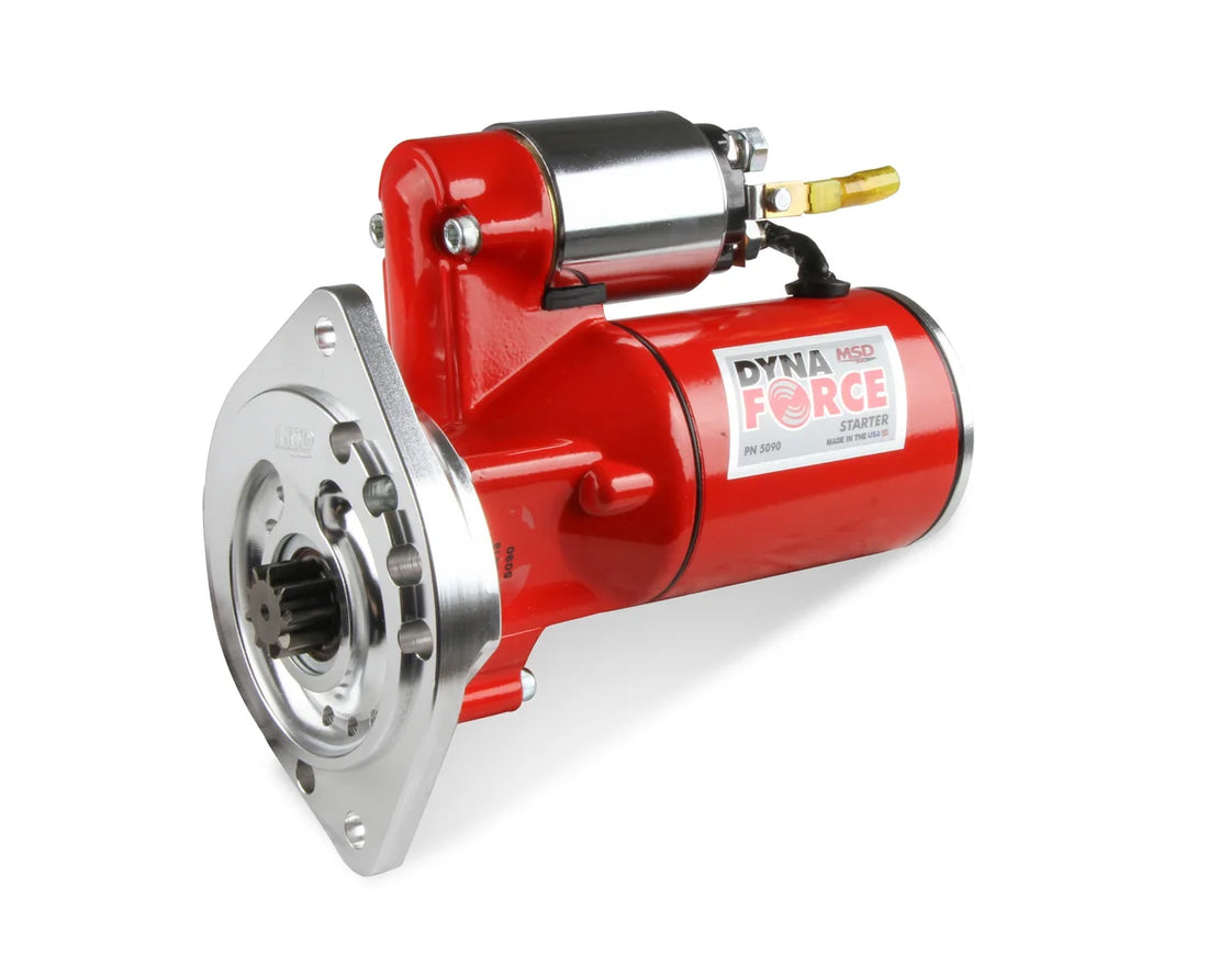 MSD MSD DynaForce Starter - High Torque - Black - 3/4" Depth Ring Gear - Installation View