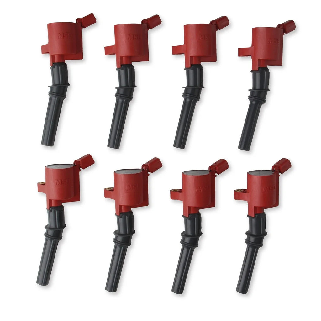 MSD MSD Ignition Coil - Blaster - Ford 2-Valve V8 - Red - 8-pack 82428 - Side View