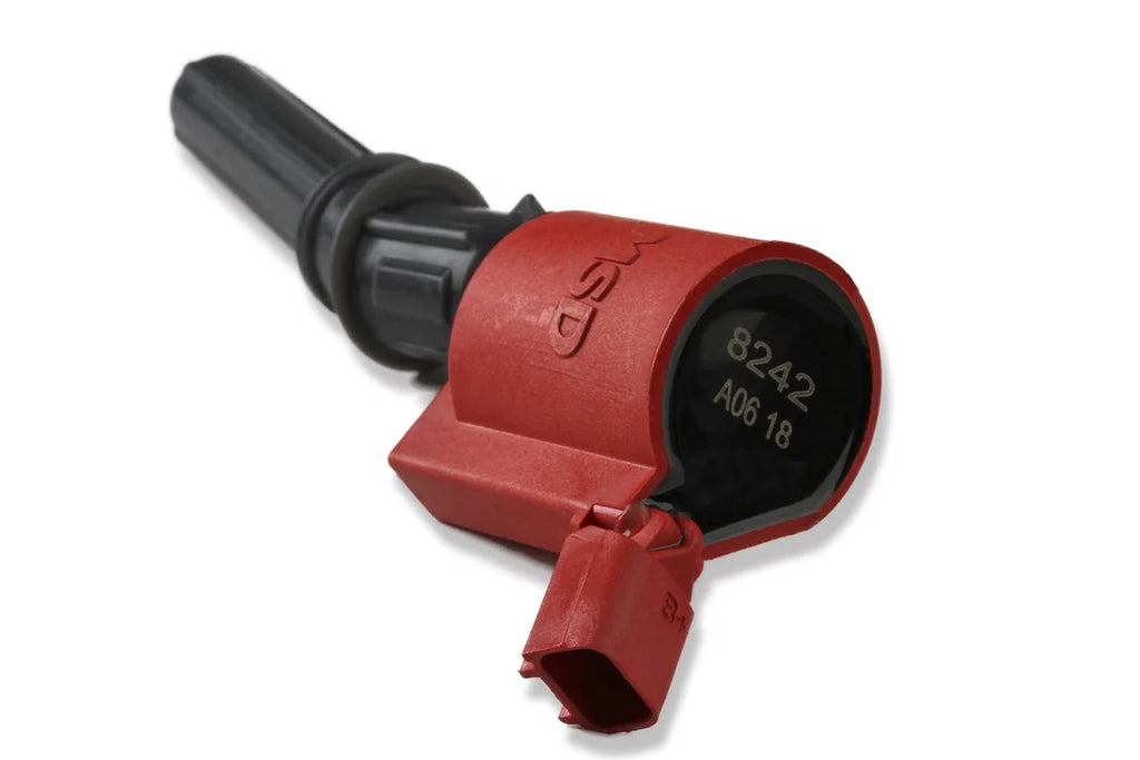 MSD MSD Ignition Coil - Blaster - Ford 2-Valve V8 - Red - 8-pack 82428 - Back View