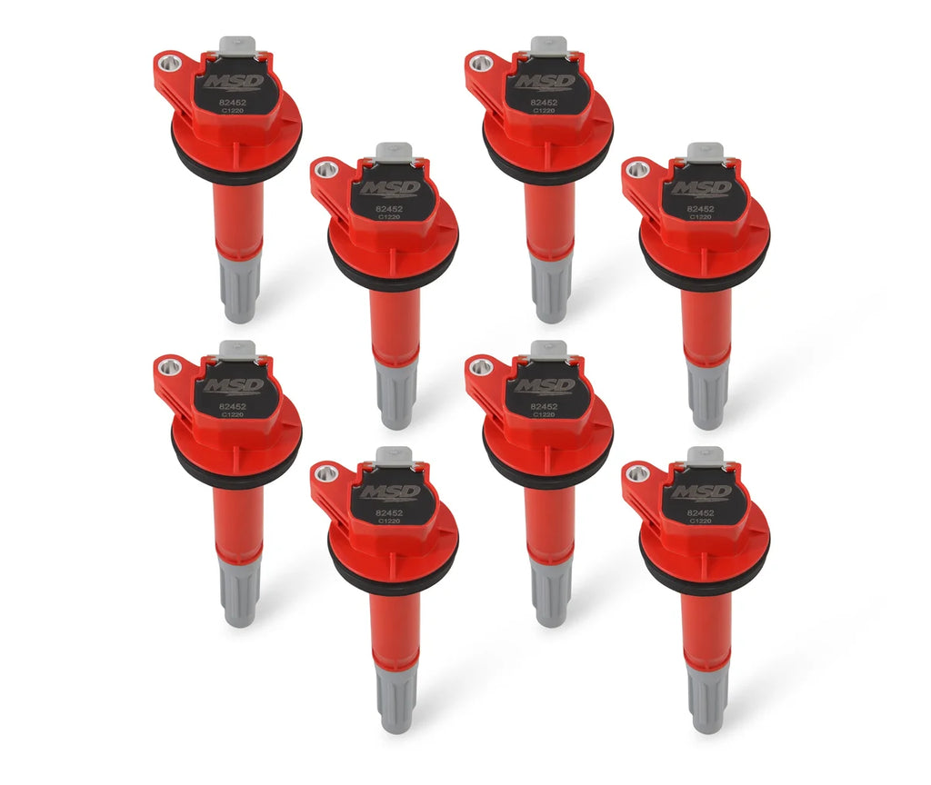 MSD MSD Ignition Coil - Blaster - Ford Shelby GT350/500 5.2L V8 - Red - 8-Pack - Main Product View