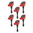 Load image into Gallery viewer, MSD MSD Ignition Coil - Blaster Series - Fits Nissan/Infiniti 3.7L - Red - 6-Pack - Main Product View