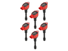 Load image into Gallery viewer, MSD MSD Ignition Coil - Blaster Series - Fits Nissan/Infiniti 3.7L - Red - 6-Pack - Main Product View