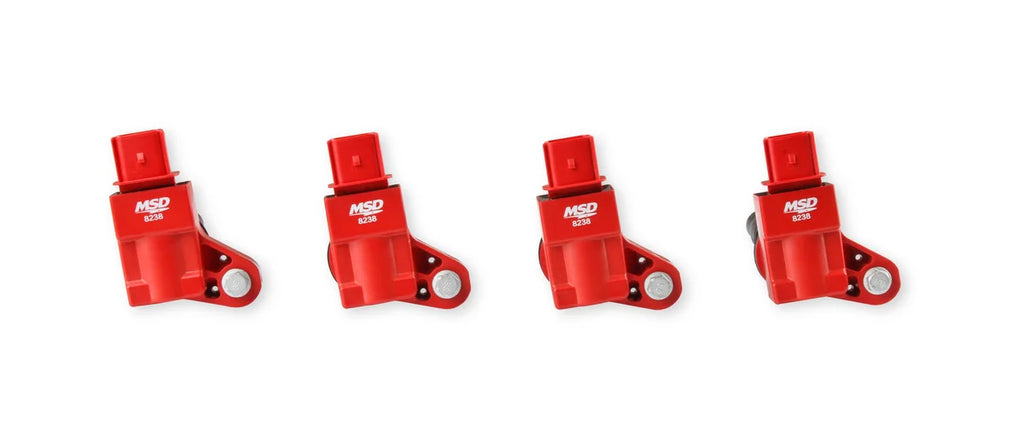 MSD MSD Ignition Coil - Blaster Series - GM 4-Cyl Engines - Red - 4-Pack - Main Product View