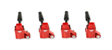Load image into Gallery viewer, MSD MSD Ignition Coil - Blaster Series - GM 4-Cyl Engines - Red - 4-Pack - Side View