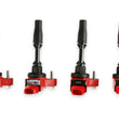 Load image into Gallery viewer, MSD MSD Ignition Coil - Blaster Series - GM 4-Cyl Engines - Red - 4-Pack - Back View