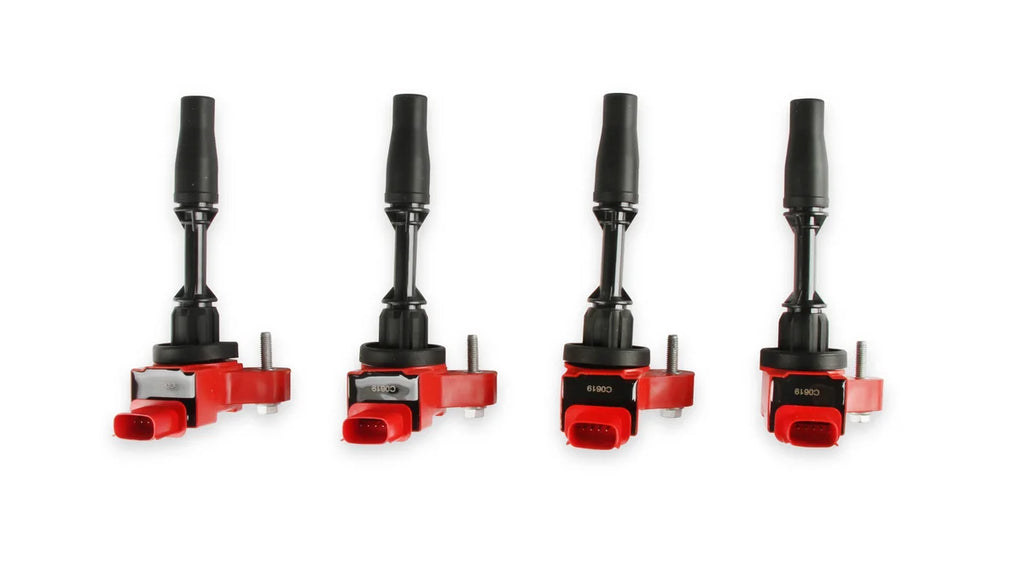 MSD MSD Ignition Coil - Blaster Series - GM 4-Cyl Engines - Red - 4-Pack - Back View