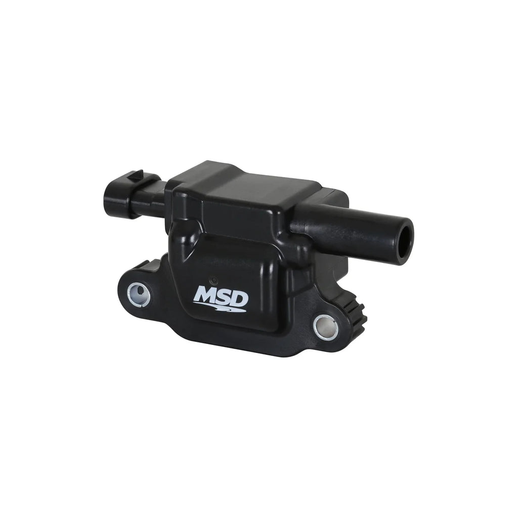 MSD MSD Ignition Coil - Blaster Series - Gen V GDI Engine - Black - 8-Pack - Square - Back View
