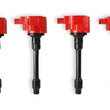 Load image into Gallery viewer, MSD MSD Ignition Coil - Blaster Series - Honda 1.5L/2.0L/2.0L Turbo 4-cyl-Red-4-Pack - Installation View