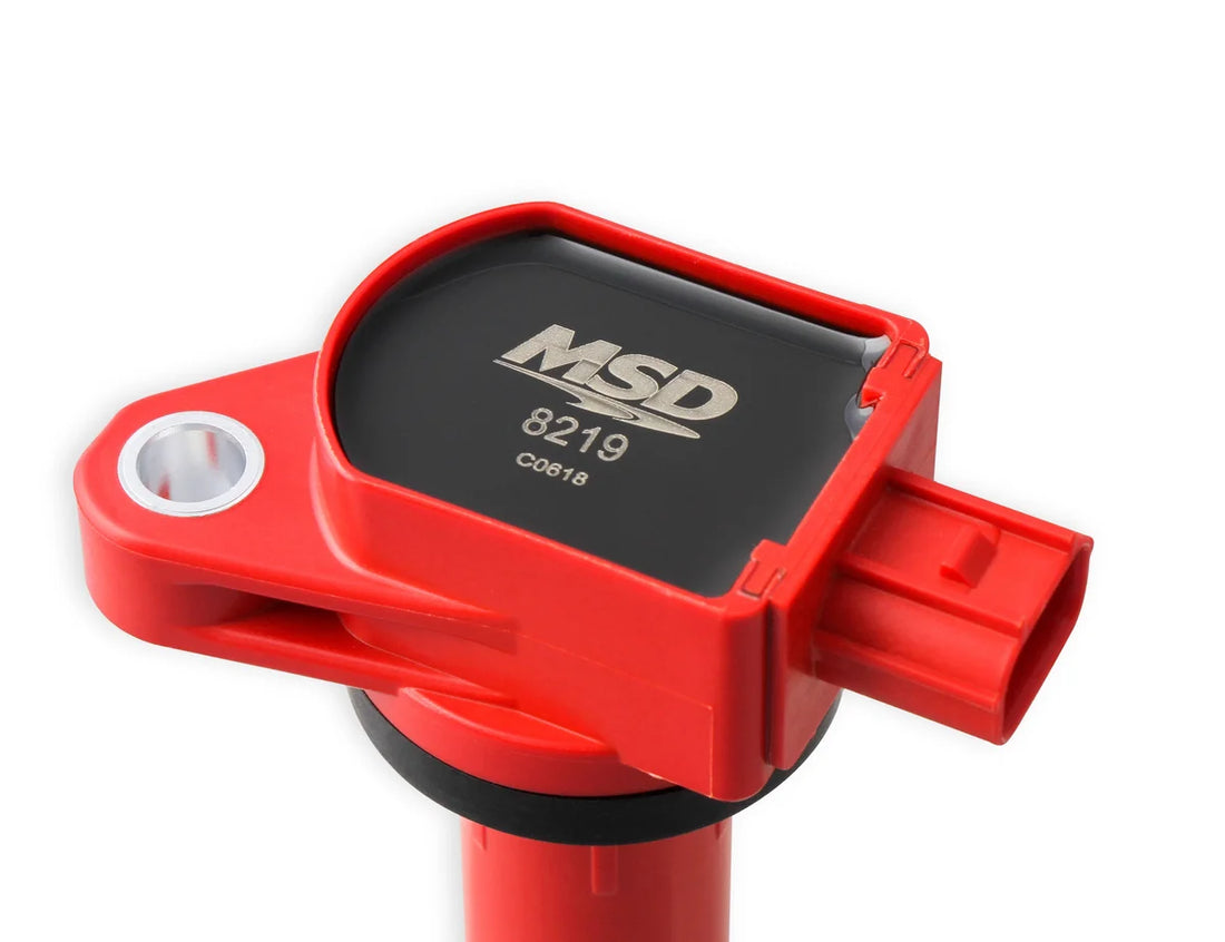 MSD MSD Ignition Coil - Blaster Series - Honda/Acura 2.4L - Red - 4-Pack - Back View