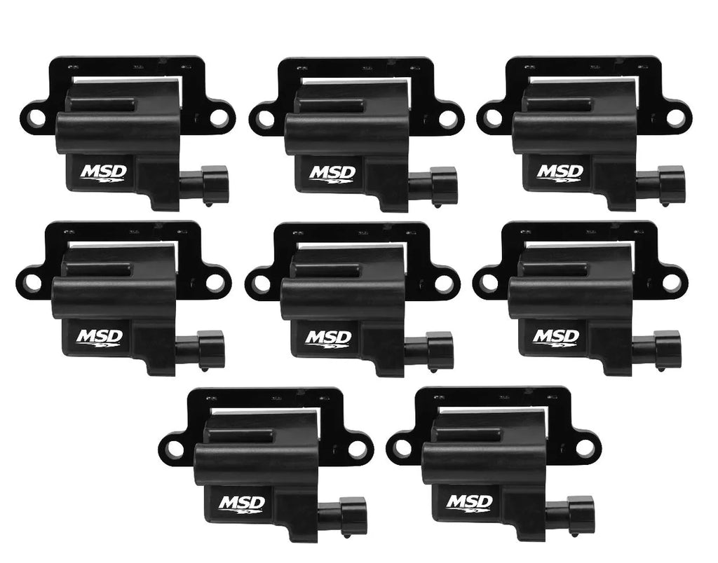 MSD MSD Ignition Coil - Blaster Series - L-Series Truck Engine - Black - 8-Pack - Main Product View