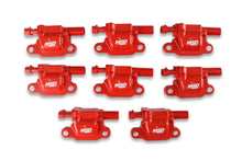 Load image into Gallery viewer, MSD MSD Ignition Coil - Blaster Series - LS2/LS3/LS4/LS7/LS9 Engines - Red - 8-Pack 82658 - Main Product View