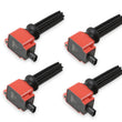 Load image into Gallery viewer, MSD MSD Ignition Coil - Ford EcoBoost - 2.0L/2.3L L4 - Red - 4-Pack - Main Product View