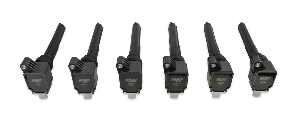 MSD MSD Ignition Coil - Ford EcoBoost - 3.5L V6 - Black - 6-Pack - Main Product View
