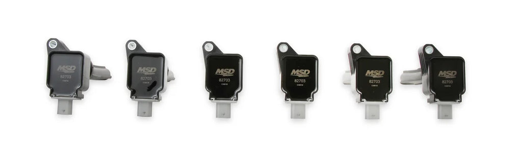 MSD MSD Ignition Coil - Ford EcoBoost - 3.5L V6 - Black - 6-Pack - Side View