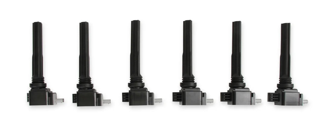 MSD MSD Ignition Coil - Ford EcoBoost - 3.5L V6 - Black - 6-Pack - Back View