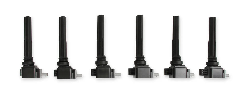 MSD MSD Ignition Coil - Ford EcoBoost - 3.5L V6 - Black - 6-Pack - Back View