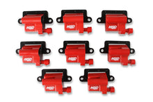 Load image into Gallery viewer, MSD MSD Ignition Coil - GM LS Blaster Series - L-Series Truck Engine - Red - 8-Pack 82648 - Main Product View