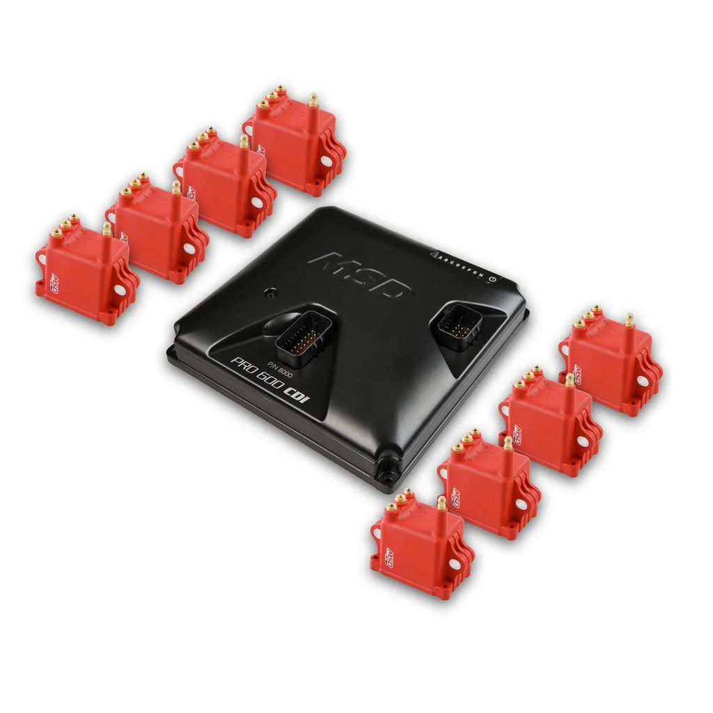 MSD MSD PRO 600 CDI Ignition and Coil Kit - Red Coils 8000-8HO - Main Product View