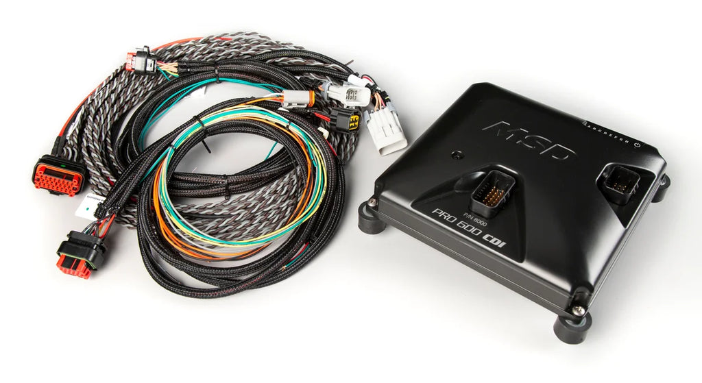 MSD MSD PRO 600 CDI Ignition and Coil Kit - Red Coils 8000-8HO - Back View