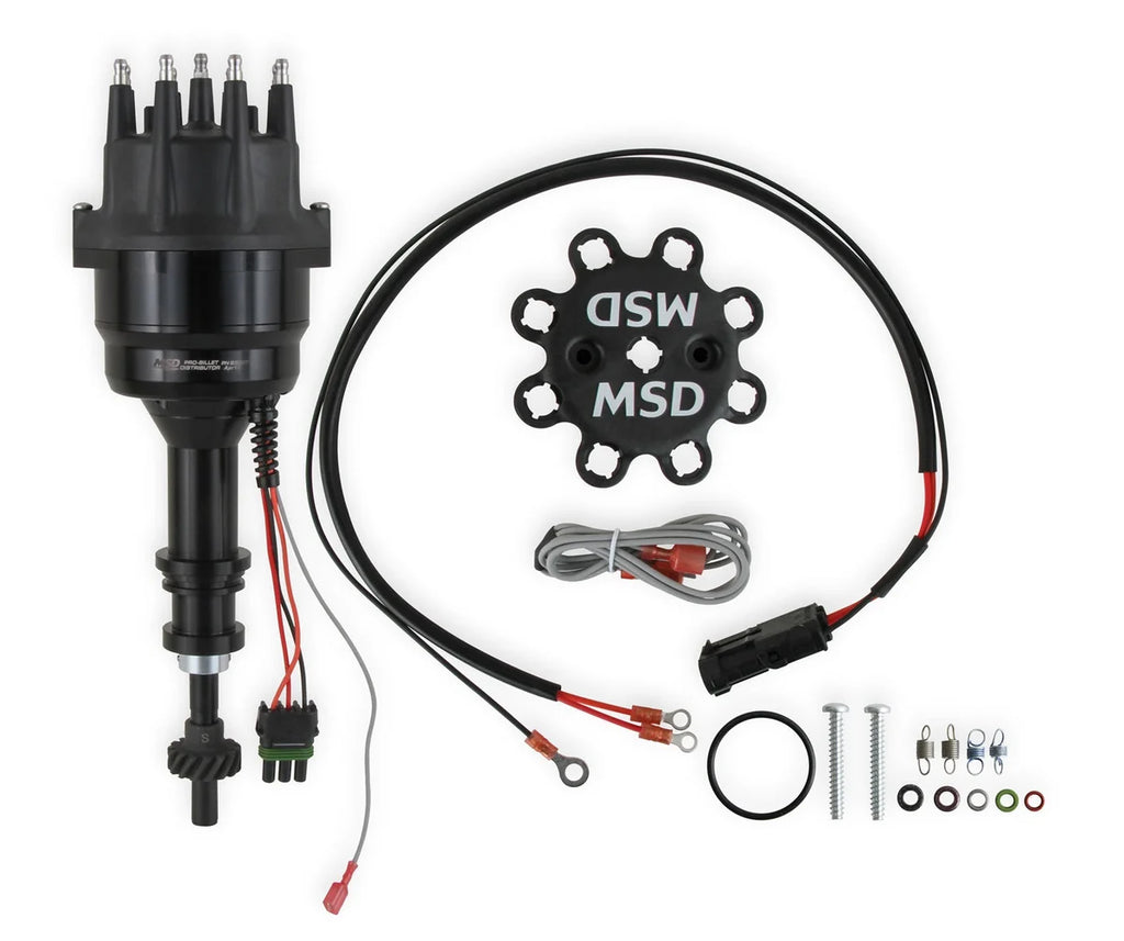 MSD MSD Ready-to-Run Black Marine Distributor Ford 351C-460, Steel Gear 835071 - Main Product View