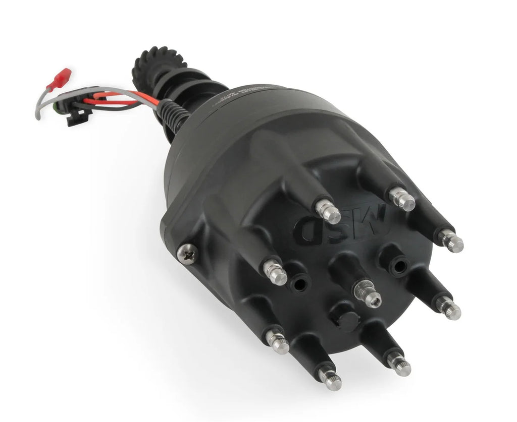 MSD MSD Ready-to-Run Black Marine Distributor Ford 351C-460, Steel Gear 835071 - Side View