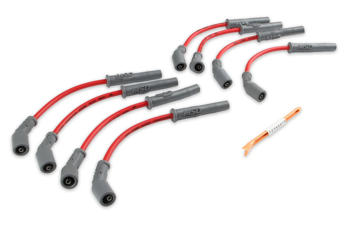 MSD MSD Super Conductor 8.5mm Wire Set, Red, GM Truck & SUV 99-13 4.8/5.3/6.0/8.1L 32829 - Installation View