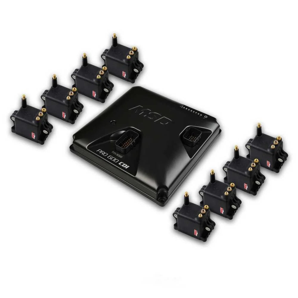 MSD PRO 600 CDI Ignition and Coil Kit - Black Coils 80003-8HO - Main Product View