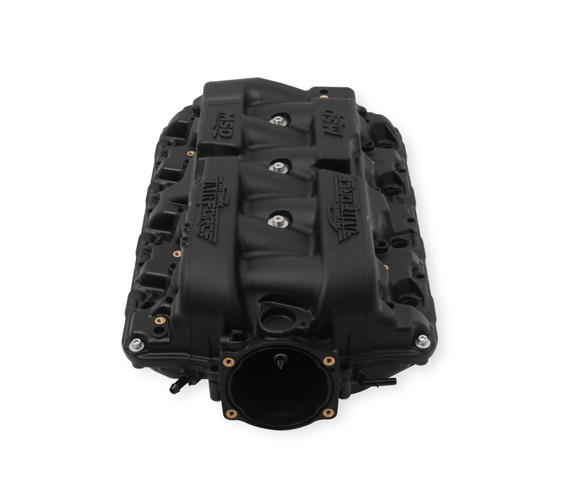 MSD Performance Polymer Intake Manifold fits Gm LS1 / LS2 / LS6 Engines - Side View