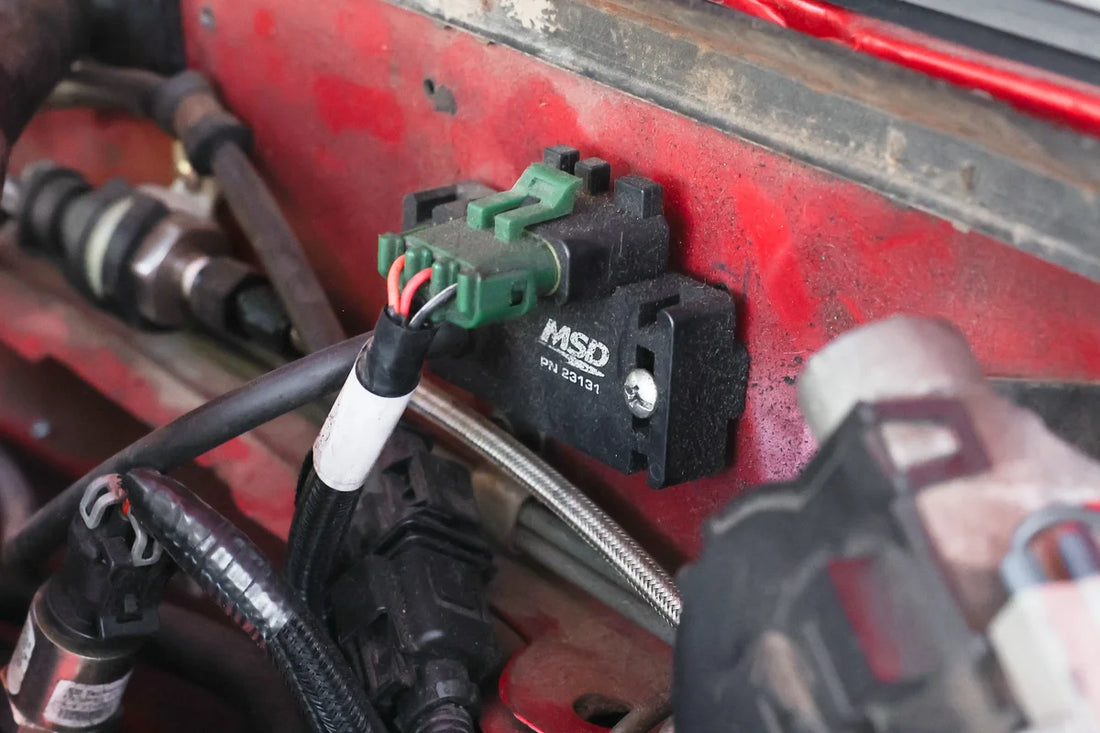 MSD Plug-in 2psia - 44psia MAP sensor for the Programmable Digital-7. - Side View