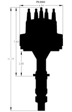 Load image into Gallery viewer, MSD Pontiac V8 350-455 Pro-Billet Distributor 8563 - Side View