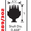 Load image into Gallery viewer, MSD Pro-Billet Cam Sync Distributor, Ford 289/302, Bronze gear 2360 - Side View