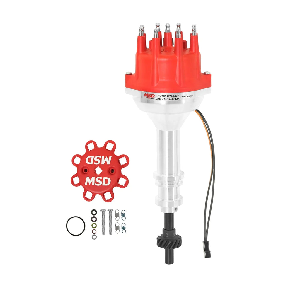 MSD Pro Billet Distributor fits 1972-1983 1992-1997 Ford 351c-460 / Bronco / Custom 500 / E-100 Econoline / E-150 Econolin...