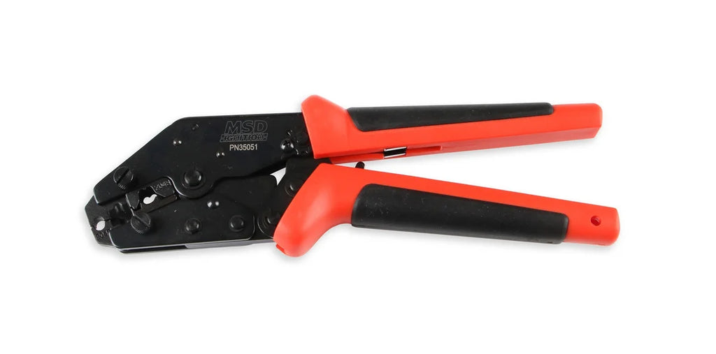 MSD Pro Crimp Tool, Ratchet Action 35051 - Side View
