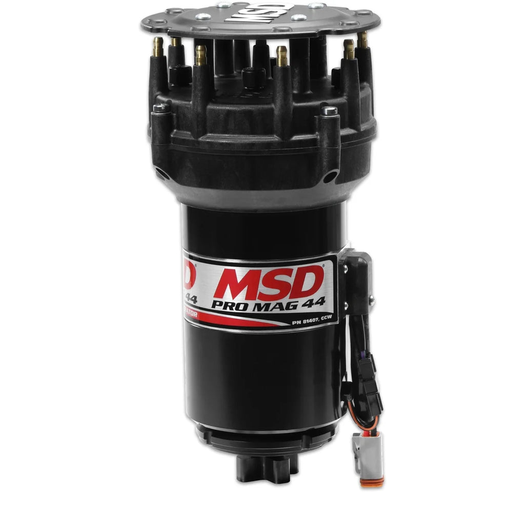 MSD Pro Mag 44 Amp Generator, CW Rotation, Black, Pro Cap, Band Clamp 81307