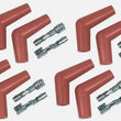 Load image into Gallery viewer, MSD Pro Race Spark Plug Boot &amp; Terminal Kit 115 Deg, 8.5mm, Red