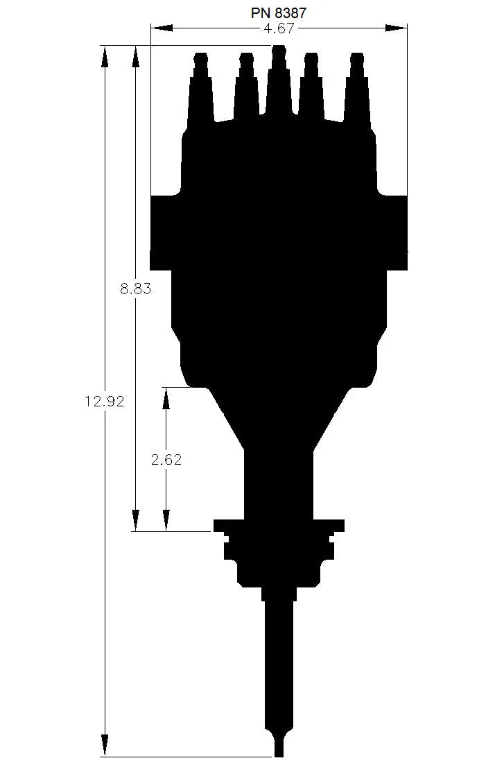 MSD Ready-to-Run Distributor fits 1963 1966-1978 Chrysler 300 / Imperial / New Yorker / Newport / Town & COUNTRY 426-440 - Additional View ...