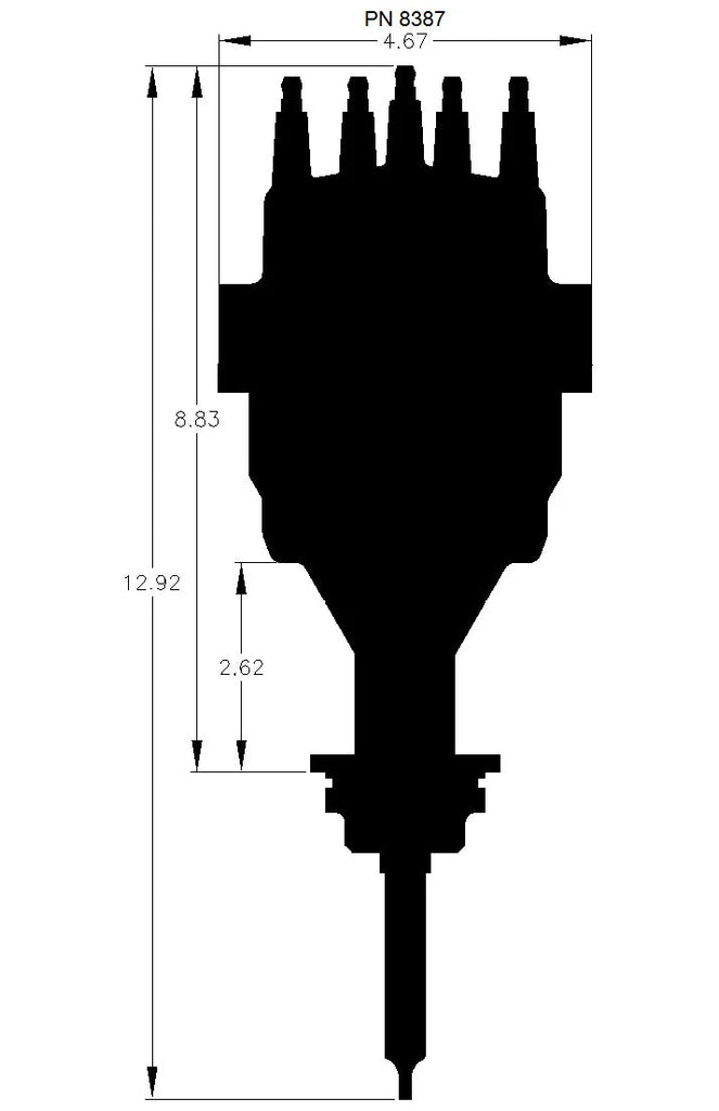 MSD Ready-to-Run Distributor fits 1963 1966-1978 Chrysler 300 / Imperial / New Yorker / Newport / Town & COUNTRY 426-440 - Additional View ...