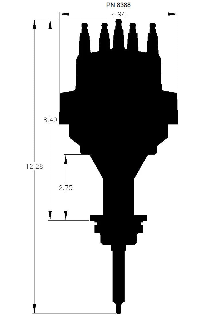 MSD Ready-to-Run Distributor fits 1964-1989 Chrysler / Dodge / Plymouth 318-360 - Additional View 6